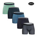 5 Stück neue Herrenunterhosen Polyester Boxershorts Unterwäsche Mann Pack Unterhosen Herren Marke Sexy Homme Boxer Shorts Männliche Eisseide Slips