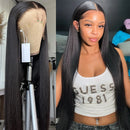 Smooth Straight Human Hair Lace Frontal Wig Straight 13x4 13x6 360 Full Lace Front Wigs Human Hair Brazilian Remy Hair 200%