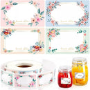 50-250pcs 3*5CM Flowers Name Labels Kitchen Blank Handwritten Date Stickers Refrigerator Freezer Food Storage Small Business