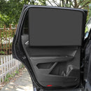 Titanium Silver Adhesive Fabric Coated Heat Insulation Sunscreen Full Blackout Car Magnetic Curtains Summer UV Protective Cover