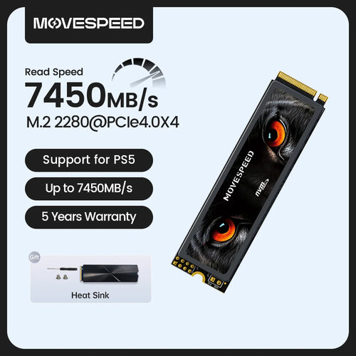 The Velocity Archive | 7450MB/s NVMe PCIe 4.0 M.2 SSD for Gamers & Creators