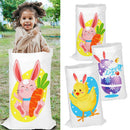 Easter Outdoor Party Games for Family Bunny Potato Sack Race Jumping Bags Kids Easter Egg Spoon Race Eggs Hunt Games Party Favor