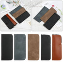 1Pcs Soft Leather Reading Glasses Bag Case Waterproof Solid Sun Glasses Pouch Simple Eyewear Storage Bags Eyewear Accessories