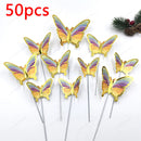 50pcs Butterfly Cake Decoration Gold Pink Butterfly Cake Toppers Birthday Wedding Anniversary Shower Baking Toppers