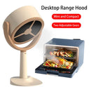 Mini Kitchen Portable Desktop Range Hood Large Suction Rechargeable Exhaust Fan Adjustable Angle USB Plug Indoor BBQ Hotpot Use