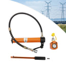 10/20T Hydraulic Ram Cylinder Jack Low Profile Porta Power Ram Single-Acting Mini Jack Ram with CP-180 Hydraulic Hand Pump