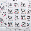 120pcs Just for You Free Labels Stickers Gift Thank You Small Business Stickers Irregular Shape Handmade Label  for Packaging