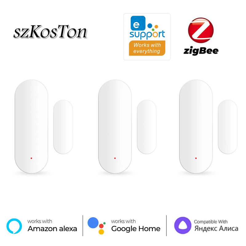 eWeLink APP Zigbee 3.0 Door Window Sensor Smart Home Security Protection Door Open Closed Detector for Yandex Alice Alexa Google