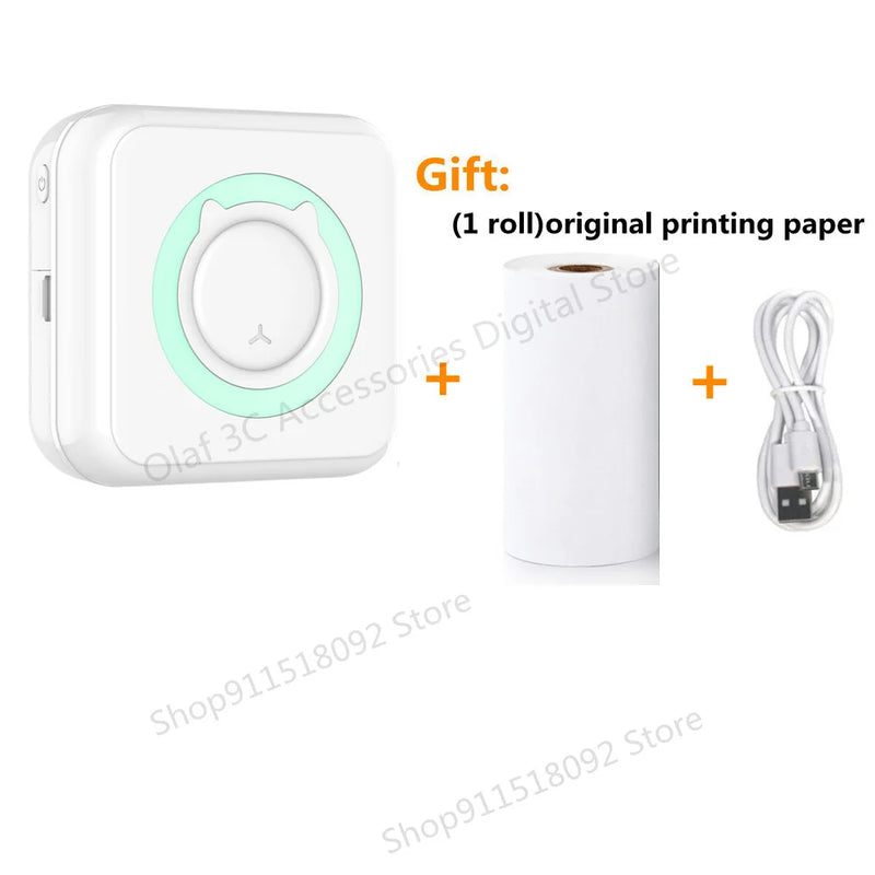 NEW Mini Portable Printer Thermal Adhesive Label Printers Photo Sticker Impresora Portátil Inkless Print For Mobile IOS Android