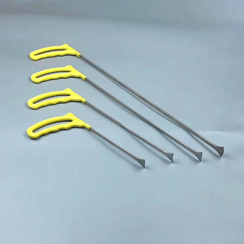 Car Dent Repair Hooks Stainless Steel Push Rods, Car Body Dent Removal Crowbar Kit for car Body dents and Hail Damage Removal