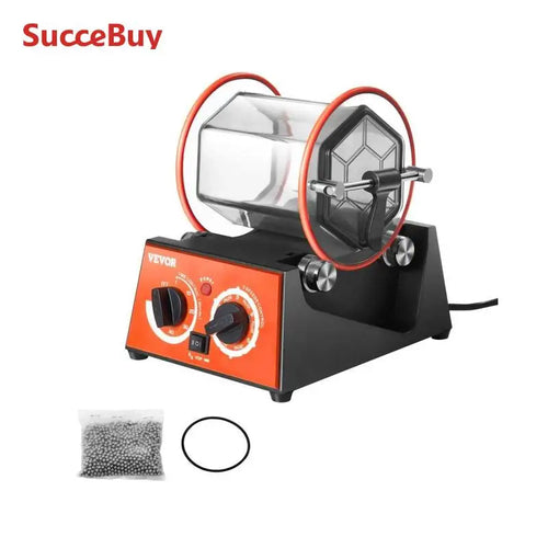SucceBuy 3kg 5kg Rotationspolierer Oberflächenpolierer Schmucktrommel-Poliermaschine Edelstein DIY Mini-Taumler Oberflächenbearbeitungswerkzeuge