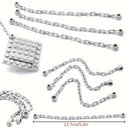 5pcs Chain 1x16 Length Building Block Accessories Moc Model Components Assembly Gifts Diy Creative Toys