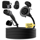 Typ 2 Verlängerungskabel 11kW für Wallbox Ladestation EV Ladegerät Kompatibel mit allen Typ 2 Ladesteckern 5m 10m 15m 20m