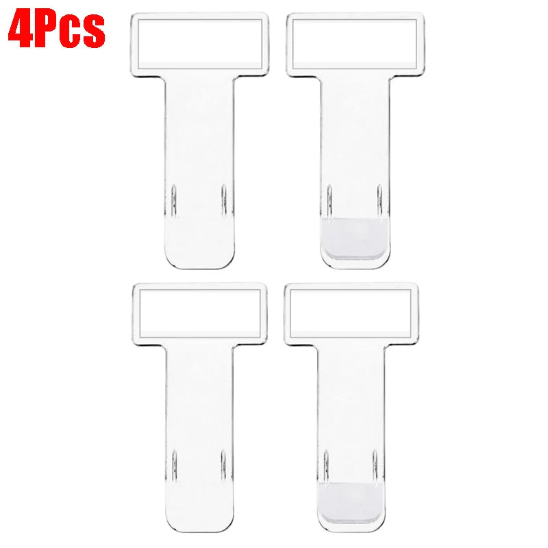 2/4 PCS Transparent Car Vehicle Parking Ticket Receipt Permit Card Holder Clip Sticker Windscreen Plastic Universal Car Parts