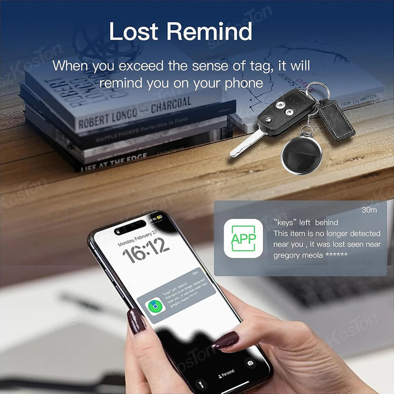 Mini GPS Tracker Bluetooth For iOS Find My Anti-Lost Device for Keys Pet Kids Bag Wallet Luggage Tracking Smart Finder Locator