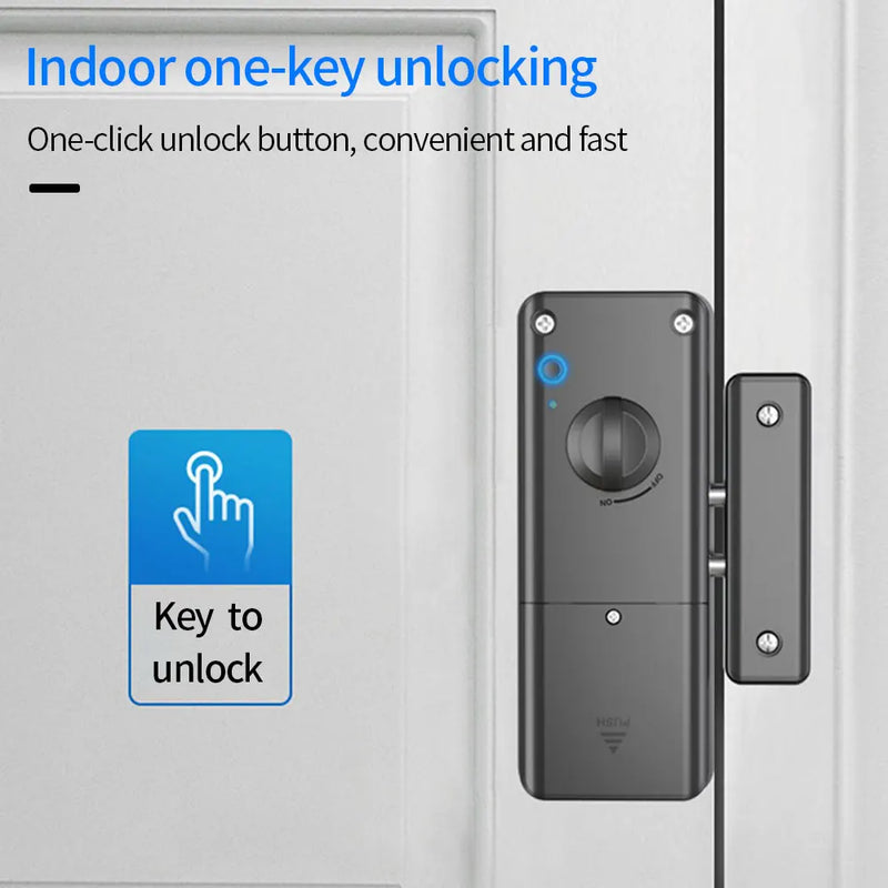 Smart Electric Motor Lock With Tuya App Keyless Entry Door Lock Concealed Invisible Installation IC Card Lock for Wooden Door