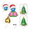 Hot Toys TV6302 TV6303 2024 Merry Christmas Gift Grinch Holiday Elf Santa Rex Darth Vader Building Blocks Mini Action Figure Toy