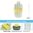2 in 1 Ice Cube Tray Water Bottle Portable Ice Maker Mold Press Water Fill Ice Bucket Box for Summer Drinks