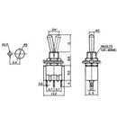 1/5 PCS,Red Mini 3Pin 6mm 2/3 position,Self-Resetting Toggle Switches ON-(ON)DPDT,Toggle Switches 6A/125V 3A/250V AC MTS-112