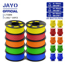 JAYO PLA PLA PLUS ABS PETG SILK Filament 1.75MM 10 Rolls / Set Refills Non-toxic PLA Meta 3D Printer Filament DIY Gift