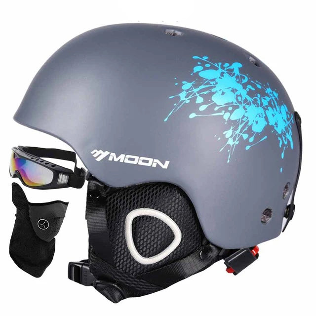 Man/Women/Kids Ski Helmet Adult Snowboard Helmet Skiing Equipment Goggles Mask And Cover Integrally-molded Safety Skateboard