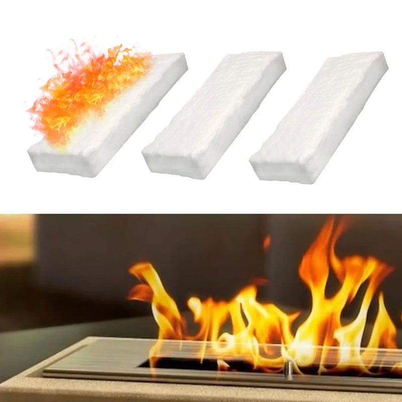 3Pcs Bioethanol Sponge Ceramic Sponge Fireplace Accessories Indoor Ethanol Fireplace Bioethanol Burners Ceramic Wool