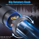 LENCENT FM Transmitter Modulator Car Bluetooth 5.1 withType C PD 20W and QC3.0 18W Car Fast Charger MP3 Player Radio Transmitter