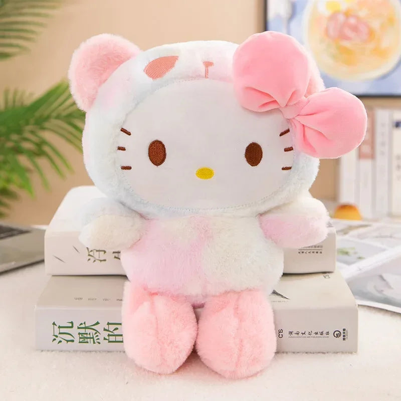 Sanrio Hello Kitty Kuromi Melody Cinnamoroll Stuffed Toys Kawaii Baby Gifts Christmas Stuffed Toys Children Dolls for Kids