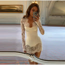 The Nocturne | Lace Corset Mini Dress with Fishbone Waist