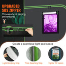 SucceBuy Grow Tent High Reflective 600D-2000D Mylar Hydroponic Growing Tent with Observation Window Tool Bag for Plants Grow