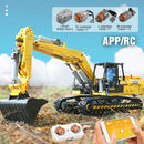 MOULD KING 13112 Technic Auto Spielzeug Der MOC-2513 APP & RC motorisierte Bagger Modell Bausteine Ziegel Kinder Weihnachtsgeschenk