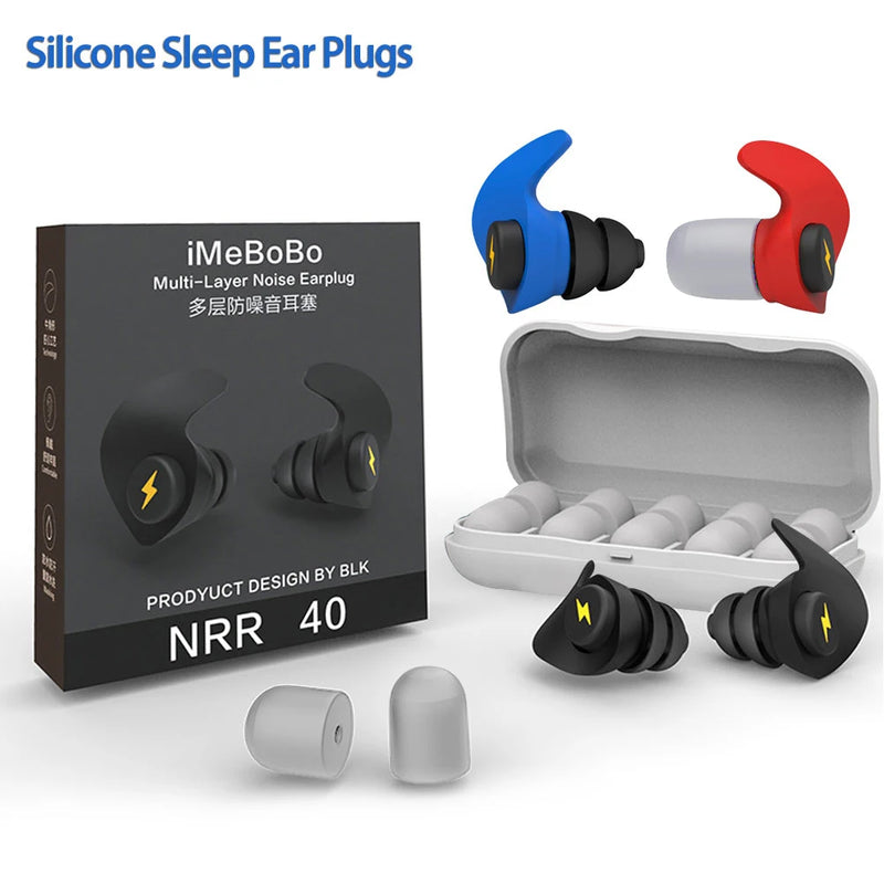 Ear Plugs Silicone Anti Noise Sleeping Earplug Tapones Oido Ruido Noise Reduction Filter Hear Safety Ear Plug Soft Foam Earplugs