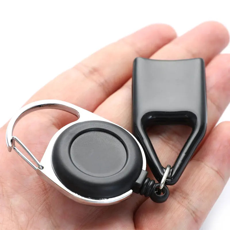 Silicone Sticker Lighter Leash Safe Stash Clip Retractable Keychain Holder Cover Smoking Accessories