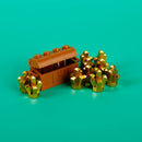 MOC ATM Machines Precious Gold Egg Ore Diamond Building Blocks Precious Safe Deposit Box Wooden Barrel Bank Card Bricks Toys