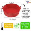 5er-Set Silikonform für Heißluftfritteuse Backofen Mikrowelle Fritteuse Backform Wiederverwendbar Antihaft Flexibel