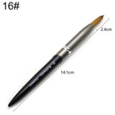 TIANMI Pure Kolinsky Hair Manicure Nail Tool Round Metal Handle Carving Drawing Brushes Salon Professional Painting Nail Brush