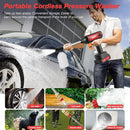 300W 60Bar Wireless High Pressure Car Wash Washer Gun Auto Clean Foam Generator Water Gun Spray Cleaner Car Washing Machine