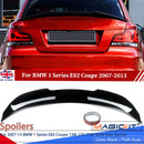Auto für BMW 1er E82 Coupe 128i 135i PSM Style Heckspoiler glänzend schwarz BMW Heckspoiler Kofferraumdeckel glänzend schwarz, Baujahre 2007–2013