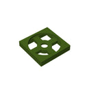 Gobricks GDS-949 Turntable 2 x 2 Plate, Base compatible with 3680  DIY Educational Building Blocks Technical