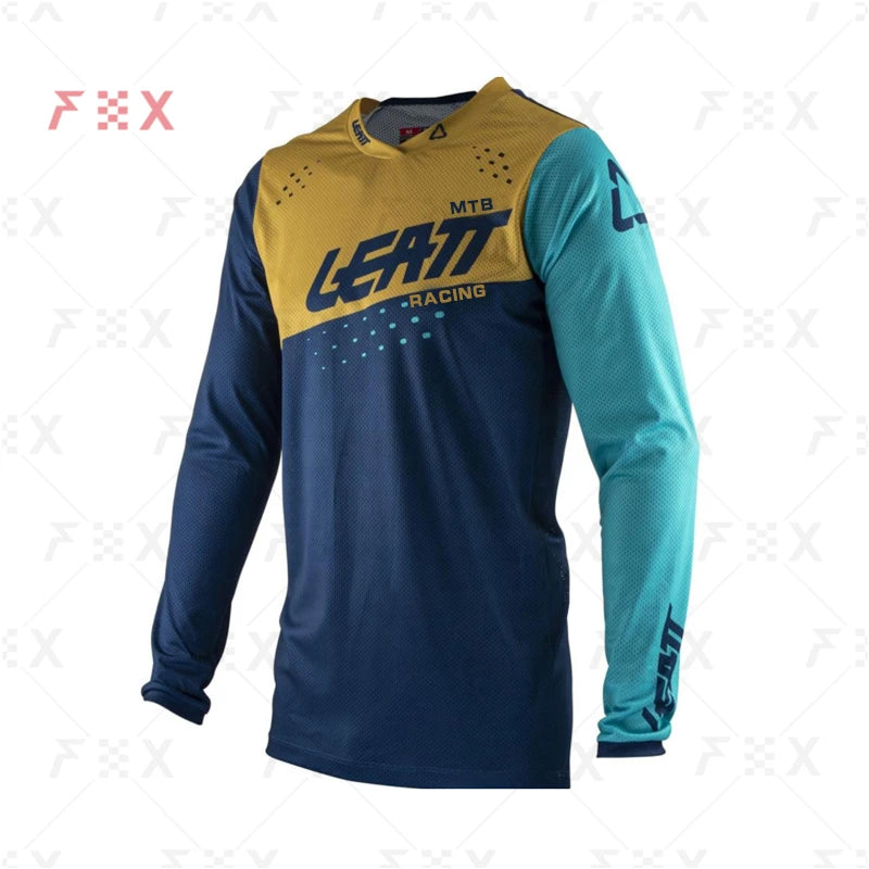 motorcycle mountain bike team downhill jersey MTB LEATT RACING Offroad MX bicycle locomotive shirt cross country mountain bike