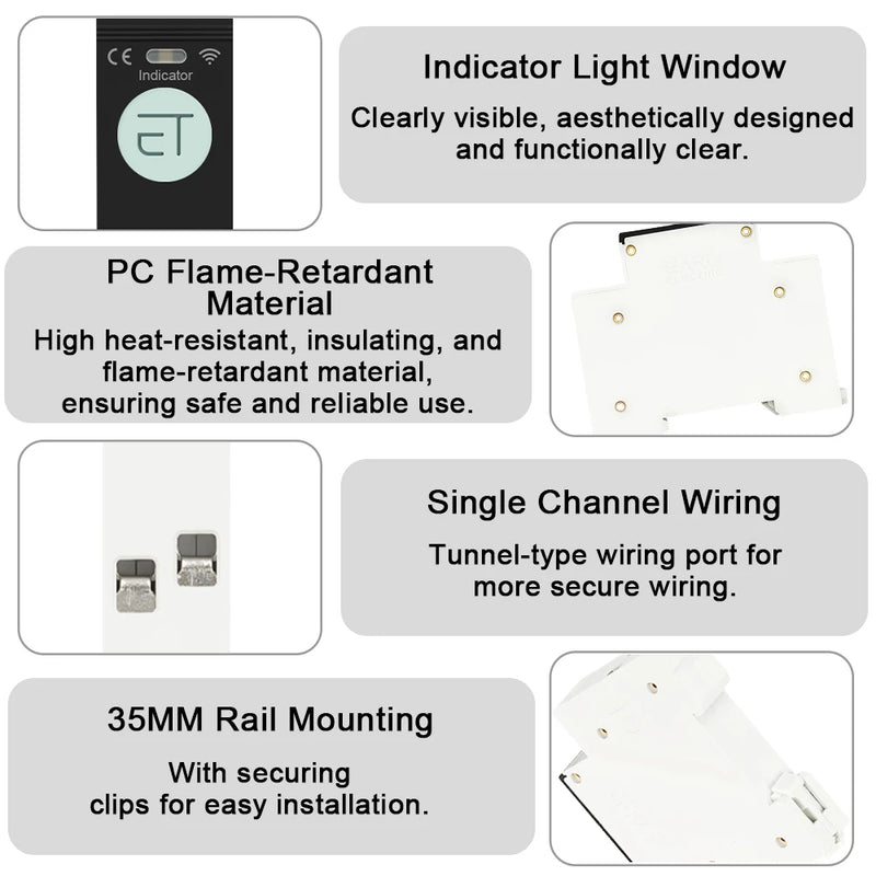 Tuya eWeLink WiFi Smart Circuit Breaker 1P+N 32A 63A MCB Timer Relay Switch Voice Remote Control for Alexa Google Home Assistant