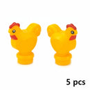 MOC City Animal Zoo Fram Accessories Building Block Figures Goat Sheep Eagle Owl Panda Parrot Seagull Penguin Bricks Toy Gift