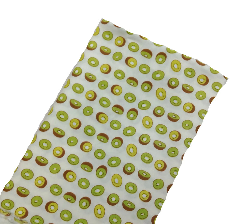 Graceful Pink Green Stripe Fruit  Series Apple Banana Printed Cotton Fabric 50x160cm For DIY Sewing Bedding Quilting Cloth Decor