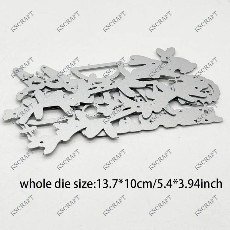 KSCRAFT Cabinet Easter Add On Cutting Dies Stencils for DIY Scrapbooking Decorative Embossing DIY Paper Cards