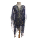 Women Sun Protection Shawl for Cycling Lady Summer Chiffon T-shirt Holiday Leopard Scarf Bikini Blouse Breathable Beach Poncho