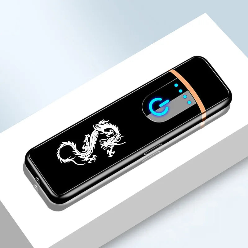 Mini Electric Lighter Cigarette Accessories Portable Electronic USB Rechargeable Lighter Men's Gadgets Gifts for Boyfriend New