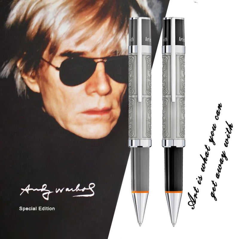 MB Ballpoint Pen Special Edition Andy Warhol Classic Embossed Barrel Write Smooth Luxury School Office Monte Stationery