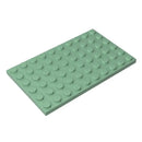 Gobricks 10PCS MOC  Plate 6 x 10 Compatible 3033 Assembles Particles Building Blocks Parts DIY block bricks Tech Parts Toys