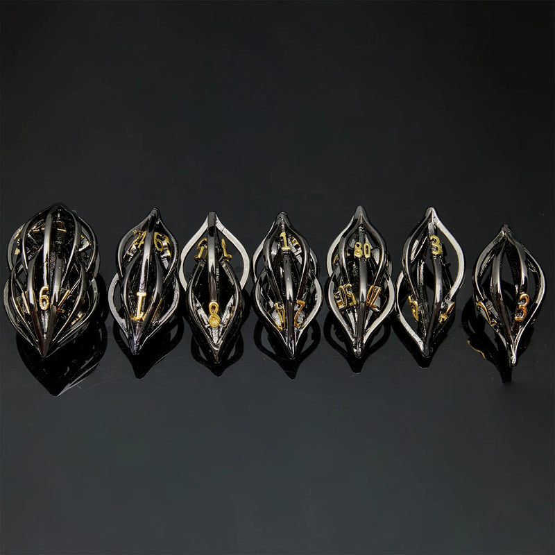 D&D Dice Set Role Playing Dice DND Handcrafted Sharp Dice Chessboard Game Accessories D20, D12, D10, D8, D6, D4 Christmas Gifts