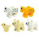 Figures Animal Building Block MOC City Goat Sheep Eagle Owl Panda Parrot Seagull Penguin Zoo Fram Accessories Bricks Toy Gift